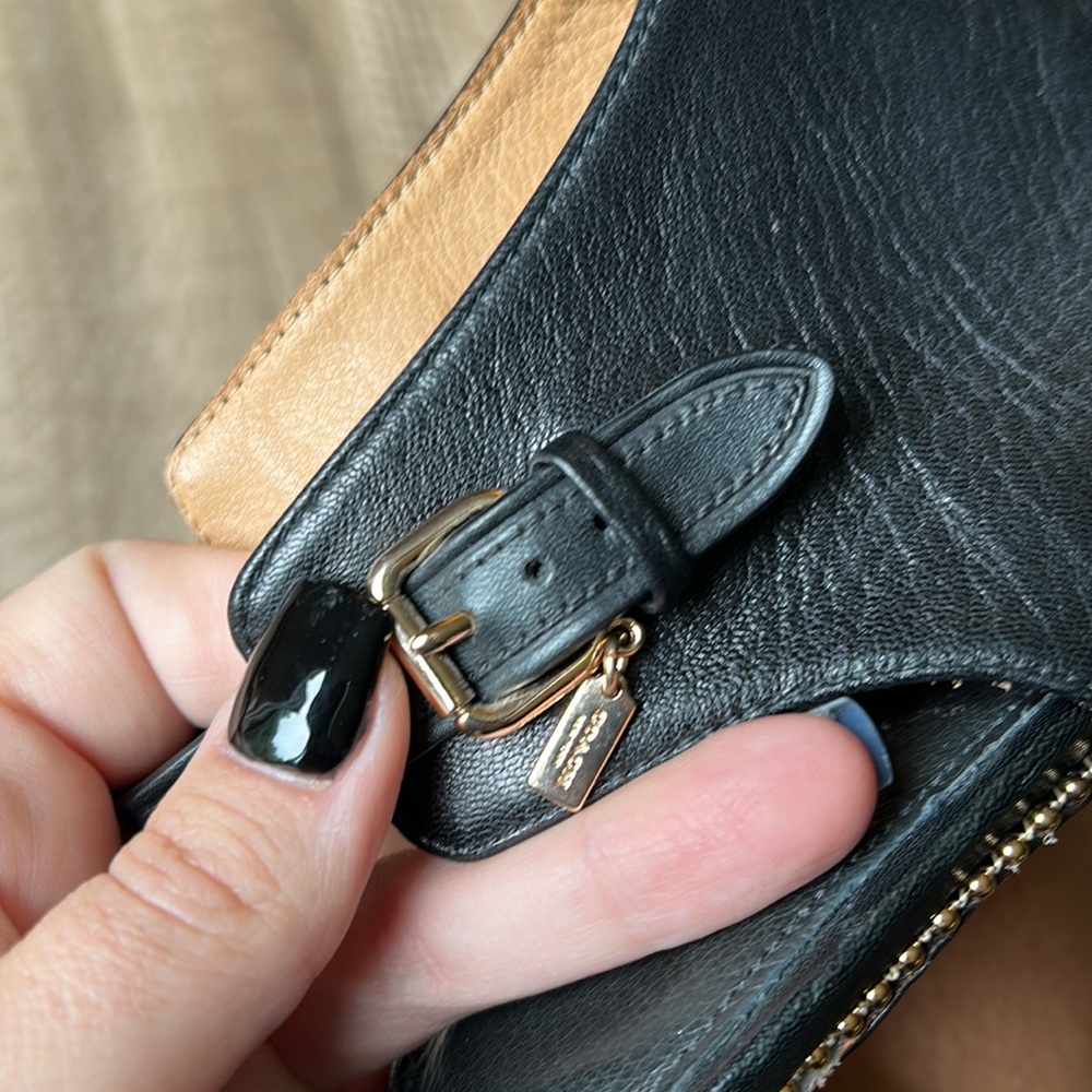 FINAL REDUCTION Coach Peep-toe Leather Heels Accented with Studs - Picture 2 of 10